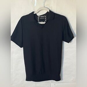 Denim and Flower black polo Size Medium